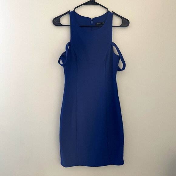 Guess Dresses & Skirts - Guess navy blue off the shoulder sleeveless summer formal dress fully lined